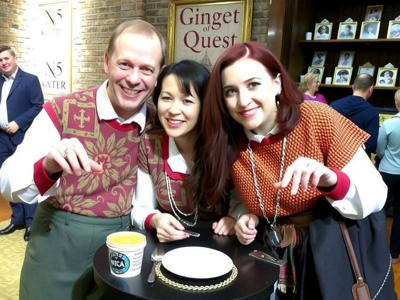 Ginger Quest community event with players in traditional clothing